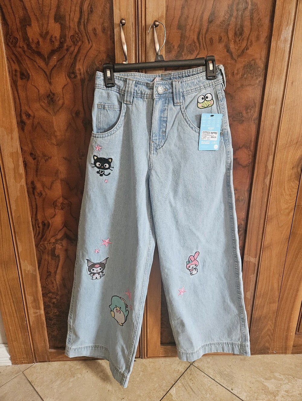 Brand New Hello Kitty A Lab Mega Blue Jeans, Size 26